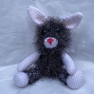Handmade Furry Crocheted Rabbit